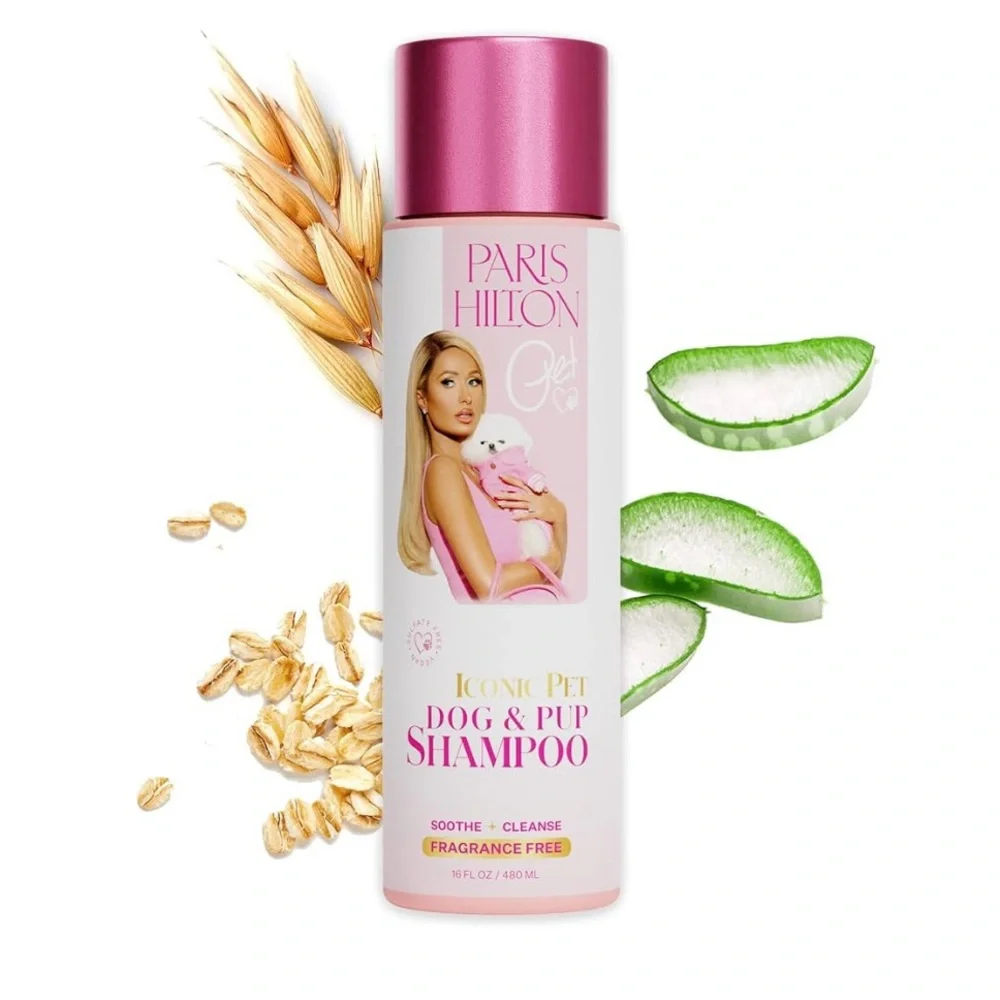Paris Hilton (2) Iconic Pet Dog & Pup Shampoo - Soothe & Fragrance Free, NEW